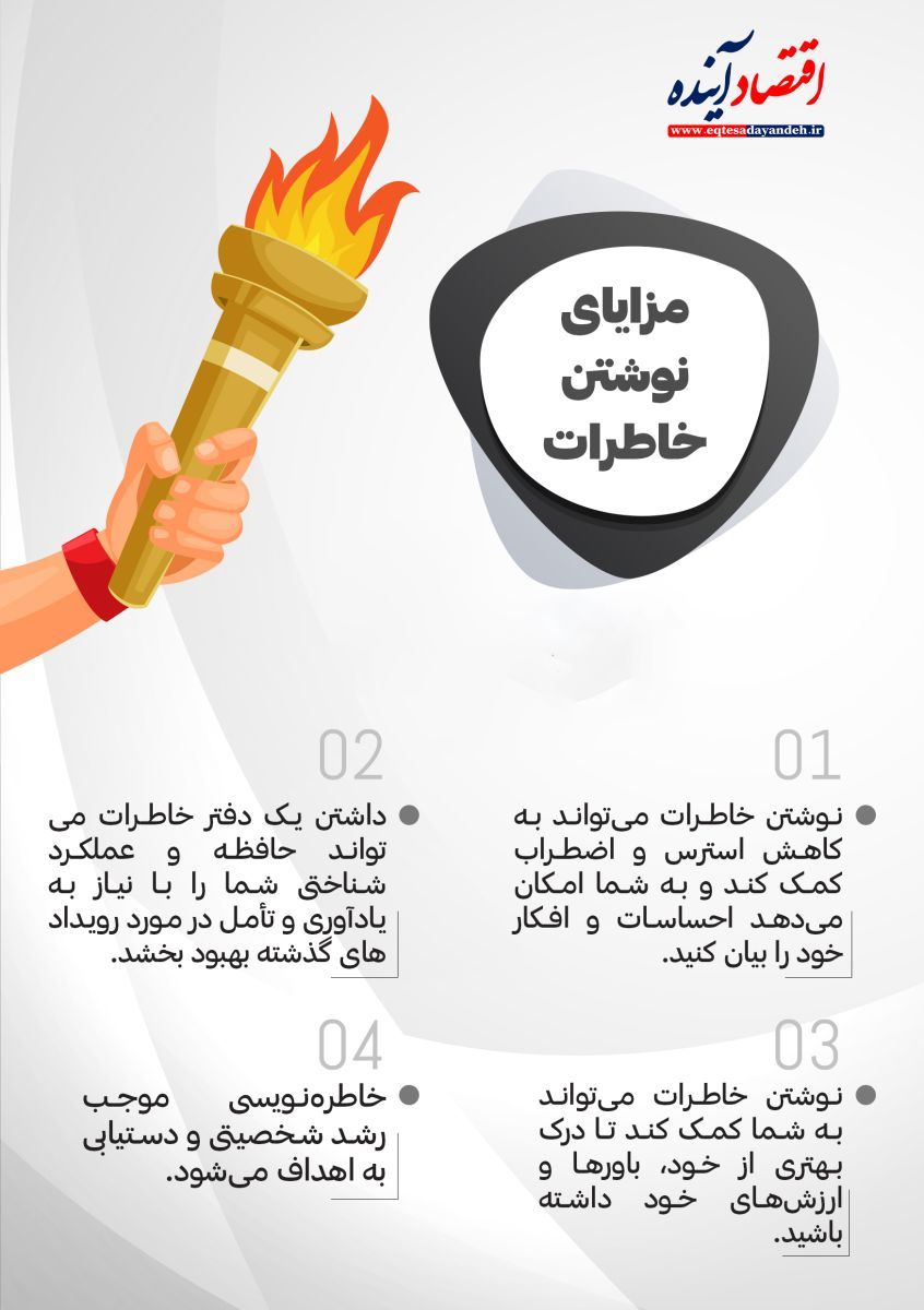 نوشتن خاطرات و مزایای آن + اینفوگرافی
