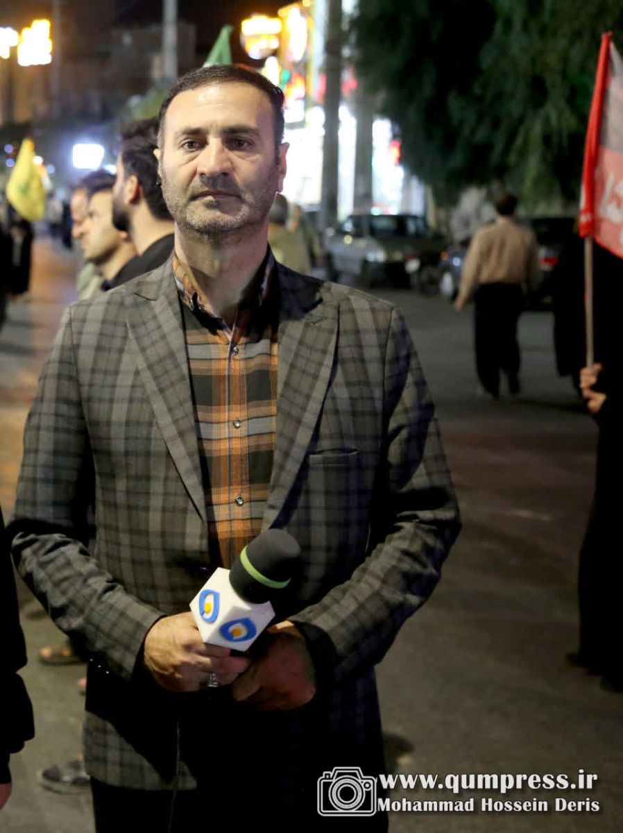 گزارش تصویری از برنامه سازهای صداوسیمای مرکز قم فعال در میدان