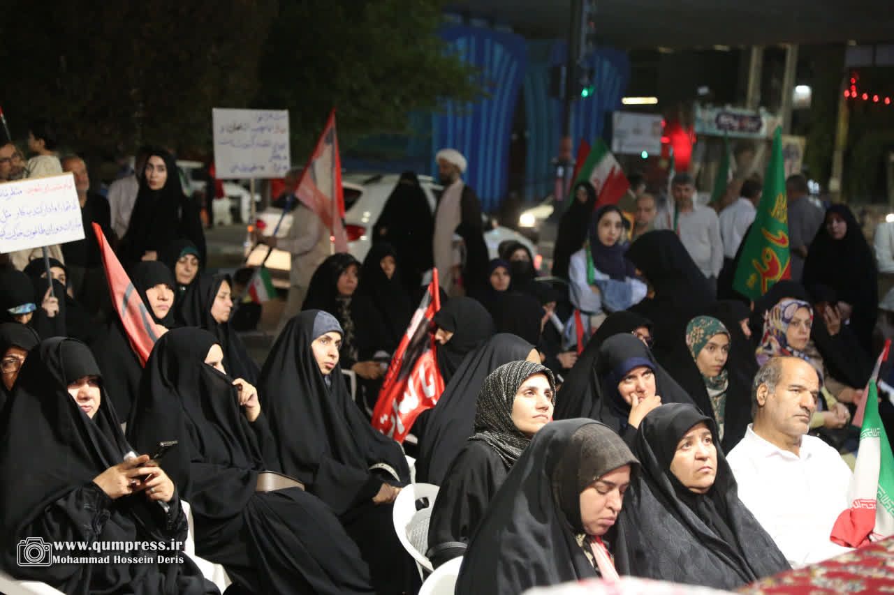 گزارش تصویری موکب روحانیون و مردم خونخواه قائدشهید شب هفدهم مهر