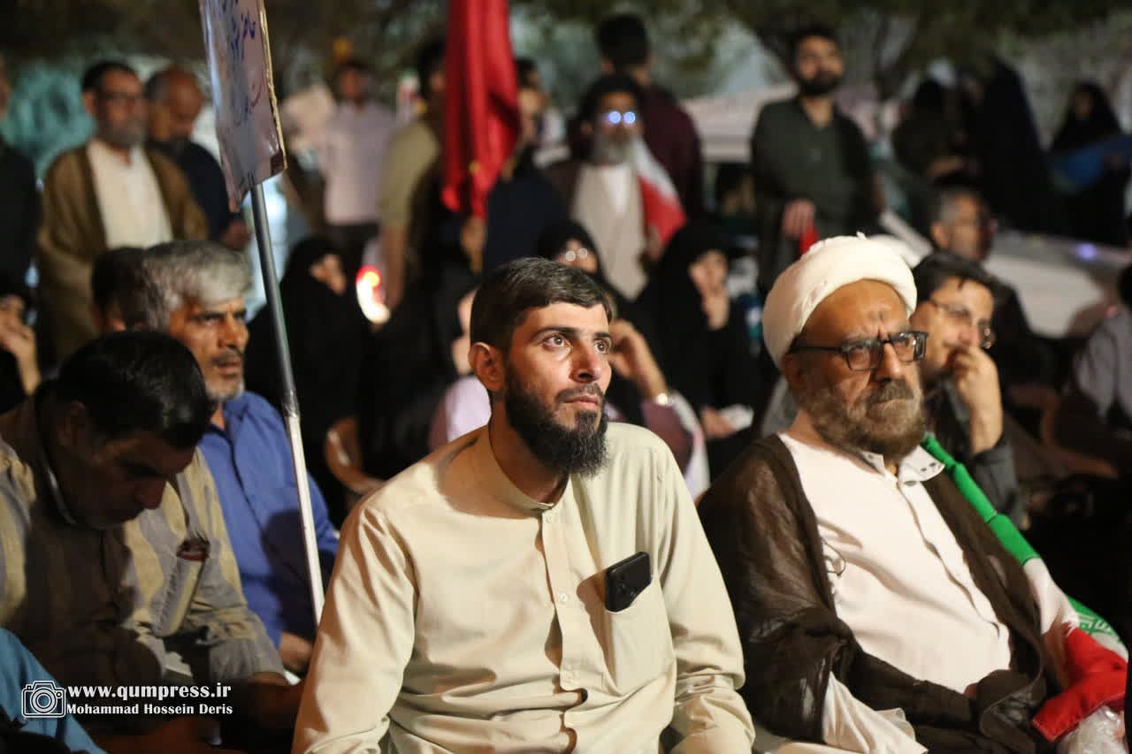 گزارش تصویری موکب روحانیون و مردم خونخواه قائدشهید شب هفدهم مهر
