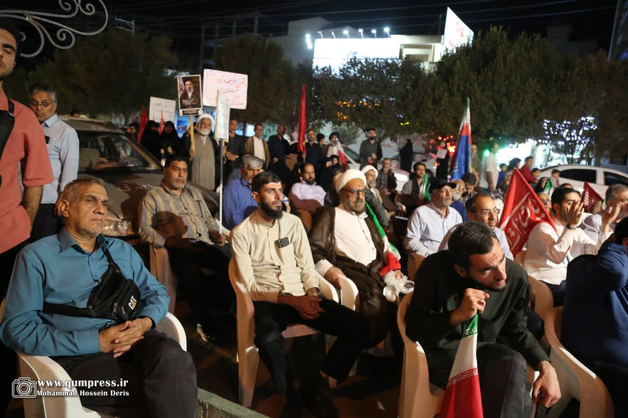 گزارش تصویری موکب روحانیون و مردم خونخواه قائدشهید شب هفدهم مهر