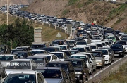 ترافیک سنگین در جاده چالوس و هراز