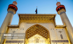 حرم امام علی (ع) مهیای عزاداری دهه آخر صفر شد حرم امام علی (ع) مهیای عزاداری دهه آخر صفر شد