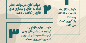 خواب کافی در شب چه مزایای دارد؟ + اینفوگرافی