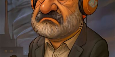 #کاریکاتور وقتی «شب» در سلفچگان سیاه‌تر از «دود» می‌شود…