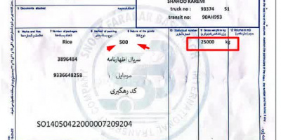 برنج تعاونی جهاد قم محصول کجاست؟ ابهام درباره سند محموله ۲۵ تنی برنج تعاونی جهاد قم محصول کجاست؟ ابهام درباره سند محموله ۲۵ تنی