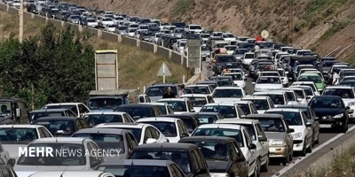 ترافیک سنگین در جاده چالوس و هراز