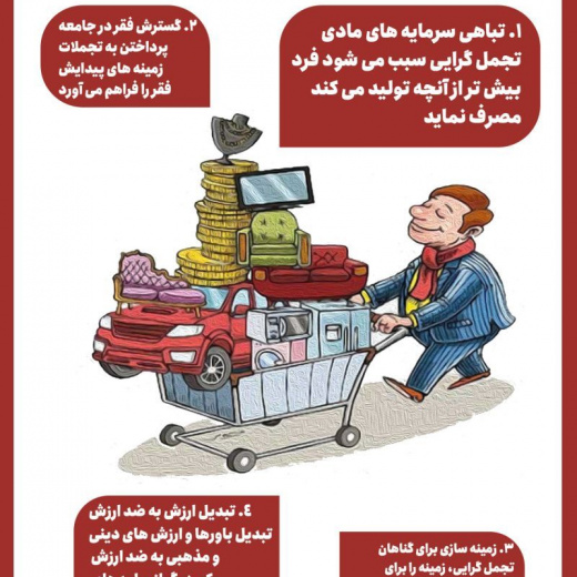 پبامد تجمل گرایی + اینفوگرافی