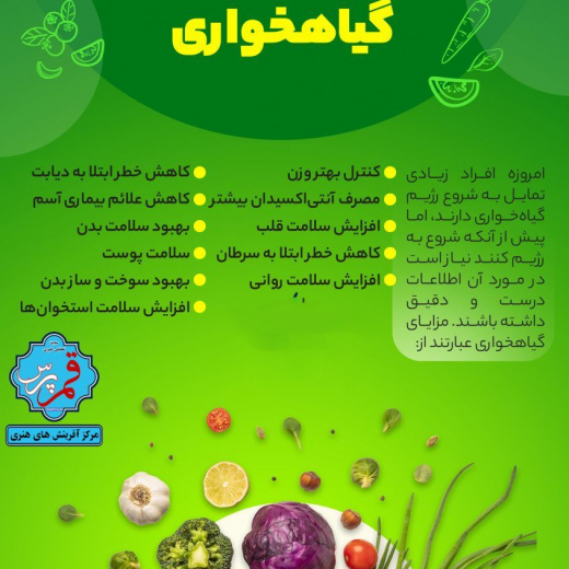 گیاهخواری + اینفوگرافی