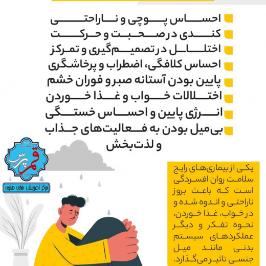 نشانه های افسردگی + اینفوگرافی