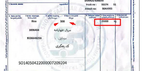 برنج تعاونی جهاد قم محصول کجاست؟ ابهام درباره سند محموله ۲۵ تنی برنج تعاونی جهاد قم محصول کجاست؟ ابهام درباره سند محموله ۲۵ تنی